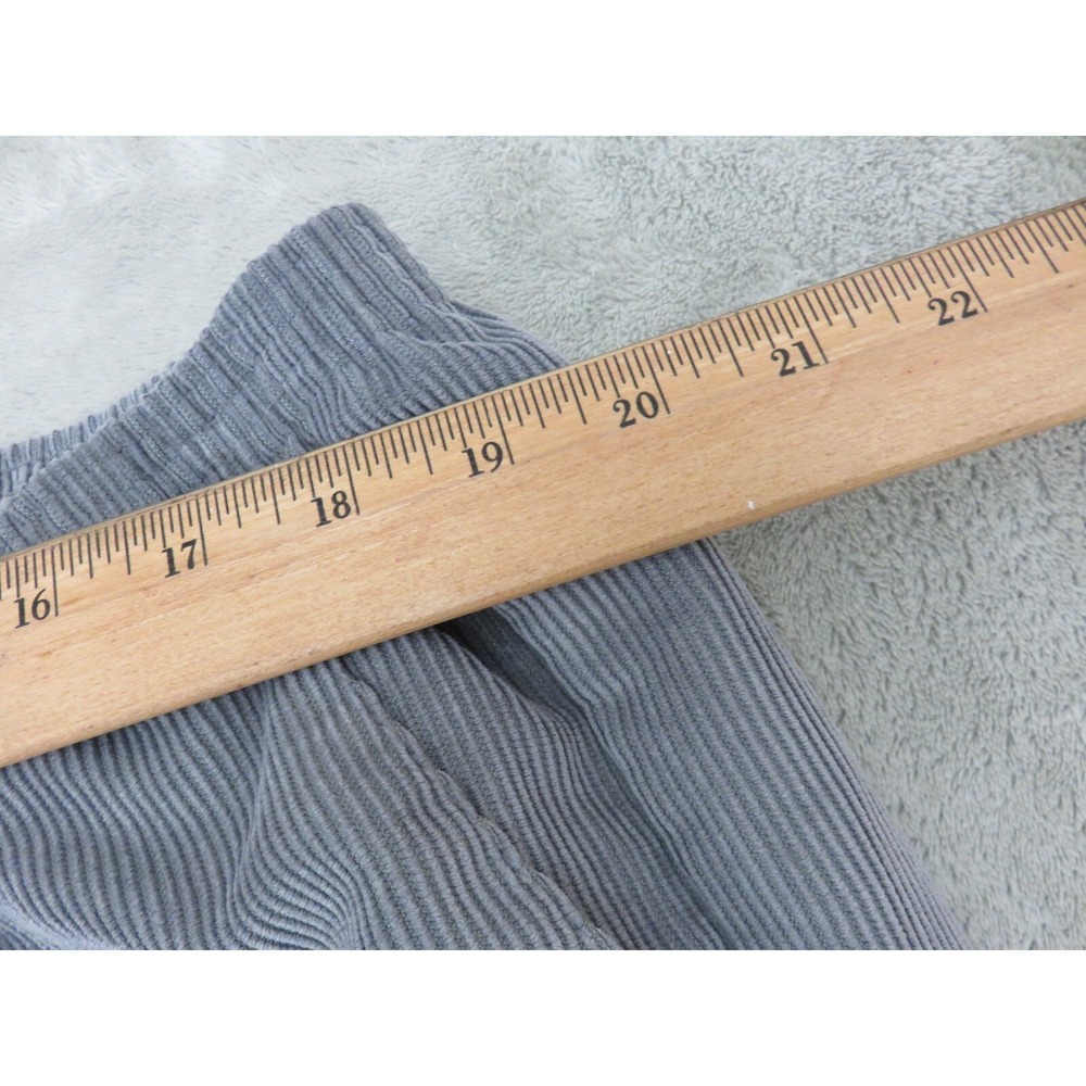 Alfred Dunner Woman Gray Corduroy Pull On Pants Plus‎ Size 20W Straight Elastic - Picture 4 of 10